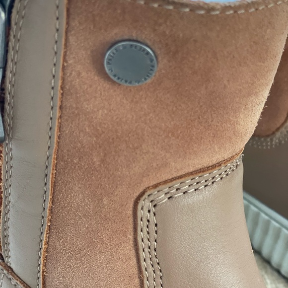Pajar Side Zip, Wool Fleece Lined Boots in Camel Size 7-7.5 - Picture 3 of 16